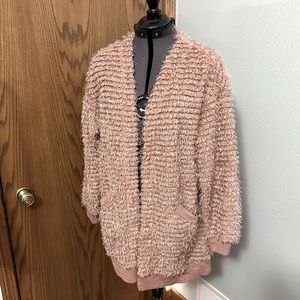 Knox Rose Pink Cardigan Sweater size small